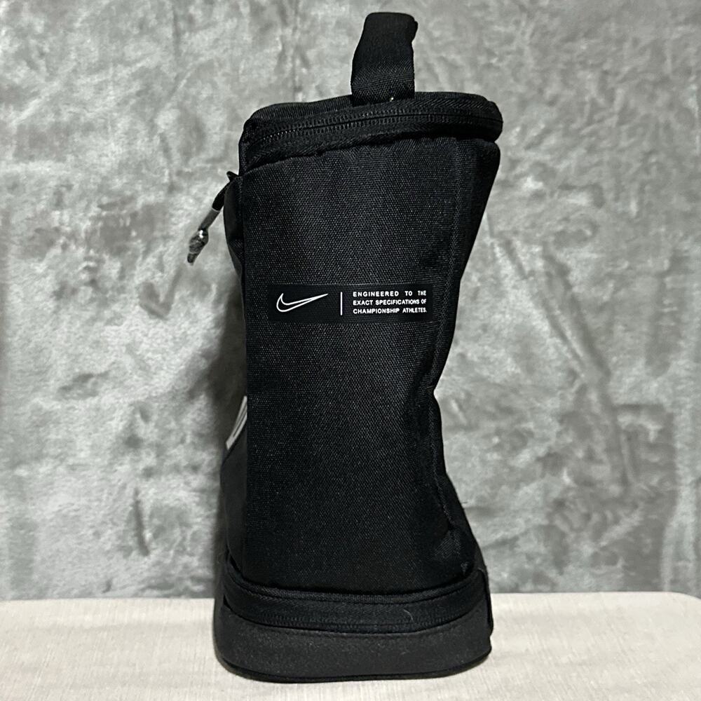 Nike Hoops Elite Fuel Pack Insulated Lunch Bag Black Silver Durable Dual Storage - Picture 4 of 11